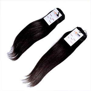 Cheveux humains indiens vierges 100% naturels, bruts, à double trame, cuticules alignées, lisses, pour extensions de cheveux – Fournisseurs - Product Image 4