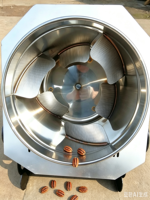 Machine à torréfier les noix, le sésame et les châtaignes confites, en acier inoxydable, petite, à chauffage gaz/électrique, usage commercial, pour usine laitière, Chine