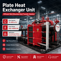 Unité d'échange de chaleur à eau chaude sanitaire en acier inoxydable 316L, directement de l'usine, 180m³/h, 360m³/h, 540m³/h, 2800KW, 7000KW