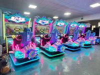 Machine de jeu d'arcade professionnelle Sky Fighter de 55 pouces, à monnayeur, avec joystick de vol dynamique pour centre de jeux