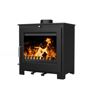 Poêle à <span class=keywords><strong>bois</strong></span> pour salon et chambre à coucher, design écologique, certifié <span class=keywords><strong>2022</strong></span>, puissance de 5 kW, contemporain, noir mat, Bestfire K12 - Product Image 4