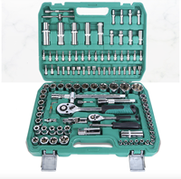 Kit d'outils 108 pièces multifonctions en acier et aluminium, jeu de clés à cliquet, boîte à outils, ensembles d'outils à main