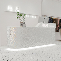 Kisen Foshan - Meuble de réception moderne de luxe beige et blanc pour salon de beauté et SPA, fabriqué en Chine - Vente chaude