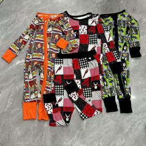 Maßgefertigte Bambus-Babykleidung mit Reißverschluss Individuell Angepasste Kinderkleidung Niedliche Bedruckte Bambus-Zipperkleidung - Product Image 3