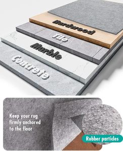 Tappetino Impermeabile 72*72 Pollici, Rivestimento per Tenda Resistente all'Umidità, Tappeto in Feltro per Campeggio, Feltro in Poliestere con Punti in Gomma per Sotto la Tenda - Product Image 5