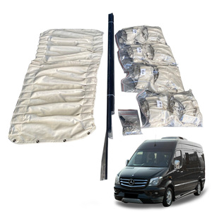 Tende Specializzate per Mercedes-Benz <span class=keywords><strong>Sprinter</strong></span> <span class=keywords><strong>907</strong></span> 906 - Tende Parasole Pieghevoli a Doppio Strato in Pelle e Velluto per Privacy - Product Image 1