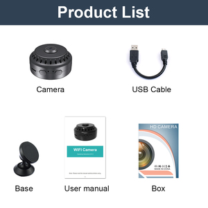 <span class=keywords><strong>WD15</strong></span> FULL HD Mini caméra WiFi intérieure Surveillance IP à domicile Enregistrement en boucle Sécurité sans fil Nanny Cam Caméra de vision nocturne - Product Image 6