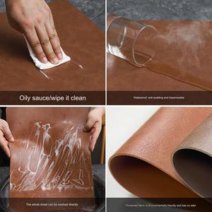 Elliptische PU-Tischdecken waschbare Tischdecke hitzebeständige rutschfeste Tischdecken für Küchentisch Esstischdecken - Product Image 6