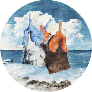 Nouveauté Été 2024 : Débardeur Femme Rétro Chic Décontracté, Col en U, Effet Tie-Dye, Bordure Volantée, Style Court et Décontracté - Product Image 3