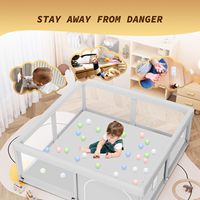 Parc pour bébé pliable moderne en plastique, tissu Oxford, panneau écologique, aire de jeu intérieure, chambre à coucher, utilisation sûre pour les bébés
