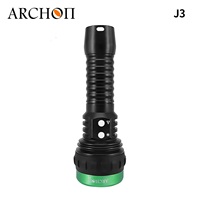 ARCHON J3 Lampe de plongée verte + lumière blanche 2 en 1, lumière de plongée max 5000LM, haute luminosité, batterie rechargeable intégrée