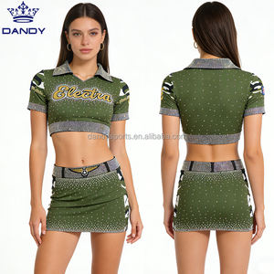 Benutzer definierte Dandy Sexy Strap ped Back Sublimierte Cheerleading Uniform Tanz uniformen Cheer Uniform - Product Image 3