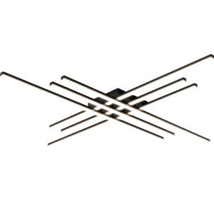 Moderne LED-Decken leuchten Leuchte Schwarz Dimmbare Kronleuchter Unterputz Geometrische LED-Decken leuchten - Product Image 5