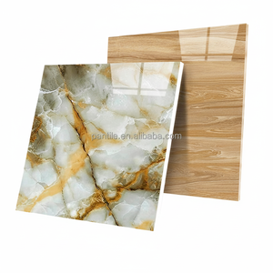 Azulejos de Cerámica Esmaltada de Porcelanato Marrón Claro de 600*600 mm para Pisos y Paredes de Sala de Estar para Detalles Interiores - Product Image 1