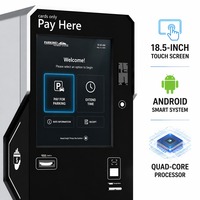 Distributeur automatique de tickets de stationnement avec accepteur de billets, interphone cloud et système de paiement intelligent pour borne de stationnement