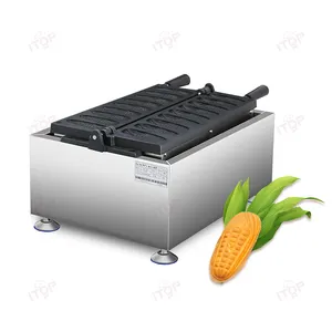 Commercial Electric Stainless Steel Non-stick Hot Dog Corn Shape Waffle Maker