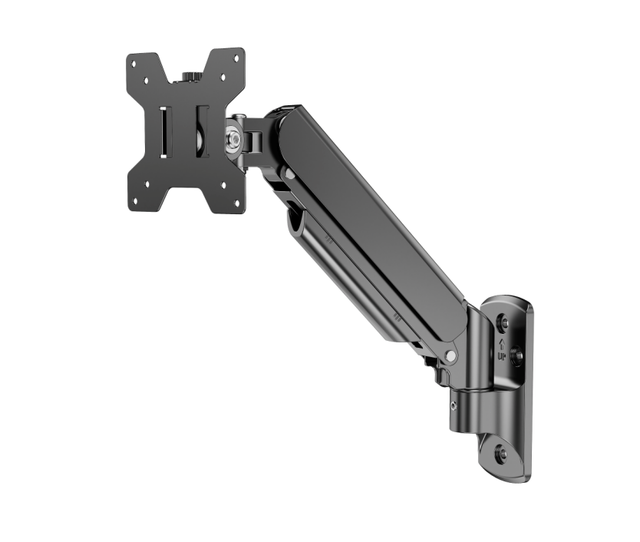 Wall-Mounted Monitor Mount VESA75x75,100x100 Aluminum Gas Spring Single Extension Arms Monitor Arm