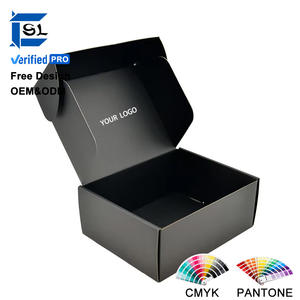 Fashion Foldable Custom LOGO Printing Corrugated Cardboard Shipping Boxes with Elegant Matte Square Mailer Black Shoe <strong>Box</strong> - Product Image 1