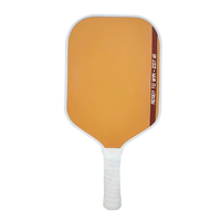 Raquette de pickleball rectangulaire en fibre de verre LingJun, modèle tendance, panneau alvéolé résistant à l'usure et aux chocs, 235g, 40.5cm, idéale pour débutants