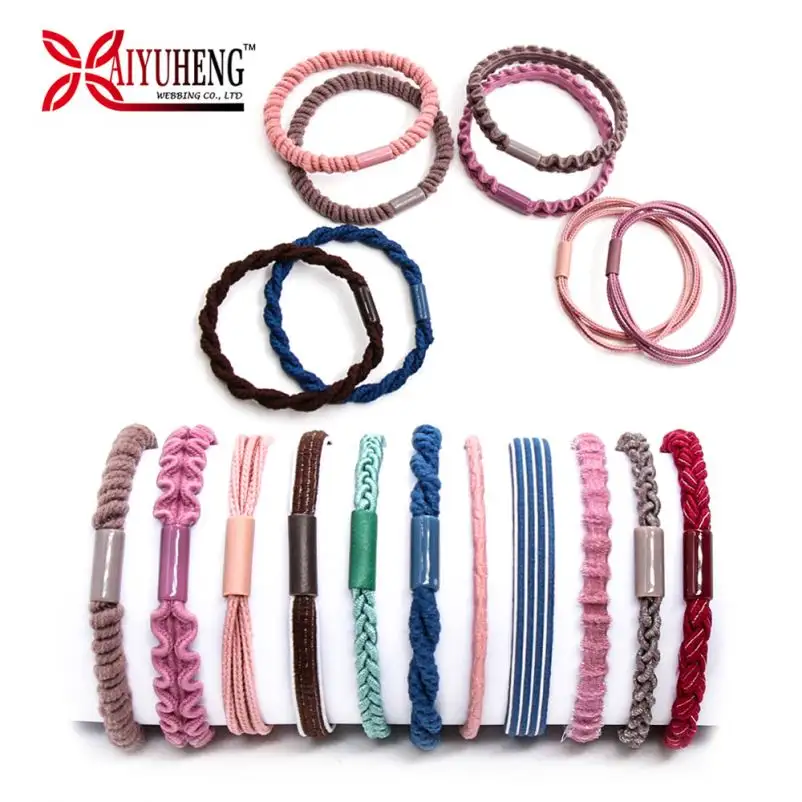 Baiyuheng Supplies Custom Hair Tie Coil Seamless Hair Tie Elastic Hair Tie Hairband