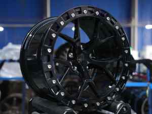 Jantes <span class=keywords><strong>Beadlock</strong></span> forgées SHIN, noir brillant, concaves profondes, pour voitures de course, <span class=keywords><strong>15</strong></span>, 17, 18, 20 <span class=keywords><strong>pouces</strong></span>, pour E46 E90 F30 F90 G87 M2 - Product Image 3