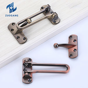 Serrure de porte coulissante de sécurité moderne à barre pivotante boucle de fermoir antivol chambre et salle de bain loquet de <span class=keywords><strong>garde</strong></span> de porte en alliage de Zinc - Product Image 6