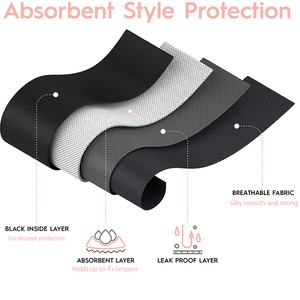 Leggings Cómodos para Mujer, para el Periodo Menstrual, para Hacer Ejercicio, Fitness, Deportes, Yoga, con Braguitas Integradas - Product Image 3