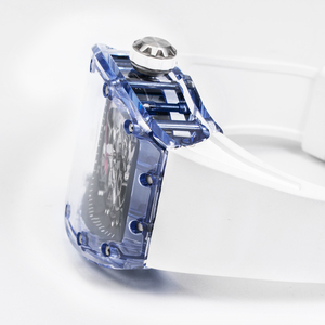 Nouvelle montre squelette personnalisée en gros 2026, mouvement mécanique ajouré, montre-bracelet pour homme en cristal de saphir OEM - Product Image 1