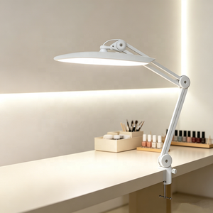 Lampe de bureau à clipser 24W 182 LED haute luminosité, moderne et durable, avec bras articulé réglable, pour manucure et soins des yeux, idéale pour la beauté - Product Image 1
