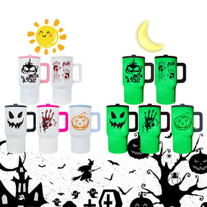 2025 nuovo bagliore di Halloween al buio da 20 once tazza isolata in acciaio inossidabile per bambini <span class=keywords><strong>con</strong></span> cannuccia ribaltabile a prova di perdite - Product Image 2