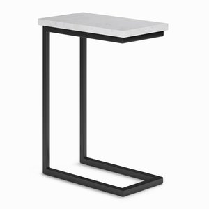 Elegant Design <strong>Black</strong> Metal Side <strong>Table</strong> Round <strong>Table</strong> Top <strong>Sofa</strong> <strong>Table</strong> for Living Room - Product Image 6
