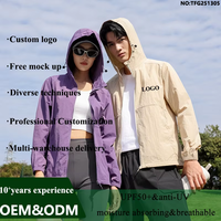 Veste coupe-vent décontractée à capuche, imperméable, protection solaire, perméable à l'humidité, résistante à l'usure, veste à une seule couche résistante aux éclaboussures d'eau