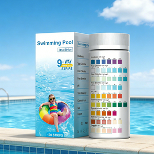 <span class=keywords><strong>Bandelettes</strong></span> de test 9-en-1 pour l'eau douce et l'eau salée, <span class=keywords><strong>bandelettes</strong></span> de test de la qualité de l'eau pour <span class=keywords><strong>piscine</strong></span> et spa - Product Image 2
