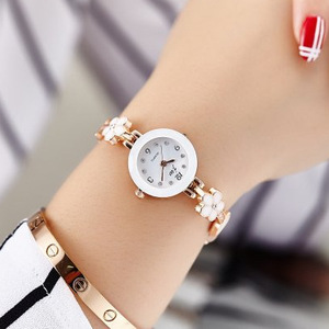 Wish meilleure vente nouvelle cinq feuilles fleur bracelet montres de luxe dames diamant femmes bracelet montre jw8022 - Product Image 5