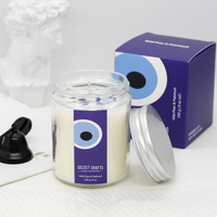Bougies en cristal parfumées mauvais œil, nouvelle idée de marque privée, arôme personnalisé, décoration de la maison