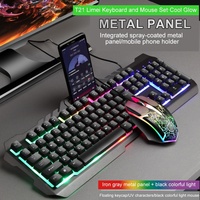 Clavier USB 2.0 filaire noir 104 touches, nouveau, disposition US, clavier numérique ergonomique 6 touches, anti-ghosting, clavier arc-en-ciel