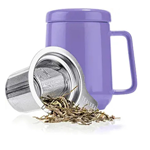 Taza <span class=keywords><strong>de</strong></span> Café Blanca con Calcomanía, Taza <span class=keywords><strong>de</strong></span> Leche <span class=keywords><strong>de</strong></span> Porcelana con Tapa e Infusor, Juego <span class=keywords><strong>de</strong></span> <span class=keywords><strong>Tazas</strong></span> <span class=keywords><strong>de</strong></span> Té <span class=keywords><strong>de</strong></span> Cerámica, Regalo Personalizable, Aislamiento Térmico, No Tóxico - Product Image 6