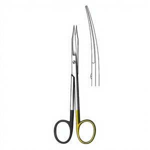 Ciseaux Goldman Fox 13 cm / 5-1/8 pouces, courbés, à lame dentelée, Super Cut TC, instruments chirurgicaux médicaux de précision - Product Image 1