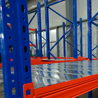 Estantería de Acero para Almacenamiento en Almacenes, Estantería de Alta Resistencia Q235B, Schwerlastregal para Centros Logísticos con Pasadores de Seguridad