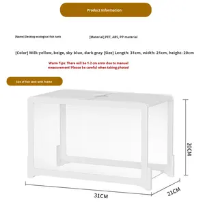 <span class=keywords><strong>Acquario</strong></span> <span class=keywords><strong>da</strong></span> Scrivania in PP Direttamente dalla Fabbrica, Vasca per Tartarughe e Pesci Rossi, Creativo Piccolo <span class=keywords><strong>Acquario</strong></span> Ecologico - Product Image 2