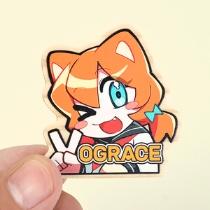 Badge en métal personnalisé Vograce avec logo promotionnel, motif de dessin animé mignon, <span class=keywords><strong>forme</strong></span> d'étoile - Product Image 4