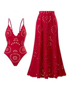 Maillot de bain une pièce sexy pour femme, coupe coquine amincissante, avec découpes festonnées et col en V, monokini, personnalisable avec logo - Product Image 4