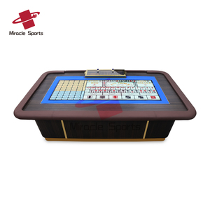 Table de jeu professionnelle Miracle Gaming Sic Bo, grande et petite, pour jeux de casino, avec accessoires assortis pour le poker, en vente, MGTPT-019, table de poker - Product Image 2