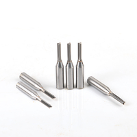 Fraise droite TCT à 2 dents, revêtement aluminium-étain, OEM, spécialisée pour le bois, pour la fabrication de panneaux et la gravure 3D sur bois
