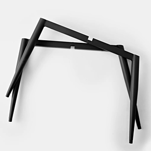 Venta al por mayor de hierro fundido negro de metal cónico de <span class=keywords><strong>4</strong></span> Patas marco base de la silla accesorios de Muebles personalizados moderno Zhejiang desmontaje - Product Image 3