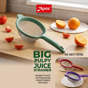 ANAX BIG PULPY STRAINER, passoire à mailles fines en acier inoxydable 304, filtre à jus, passoire avec poignée en plastique, pour la pâtisserie et la cuisine - Product Image 3