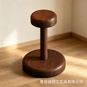 Soporte para tazas de madera, organizador de escritorio de madera maciza redondo para uso en el hogar y la oficina - Product Image 5