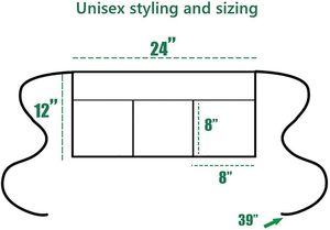 Фартук Beckon на заказ для учителей с 3 карманами, водонепроницаемый, короткий, для занятий в классе, подарок для учителей изобразительного искусства и воспитателей детских садов - Product Image 2