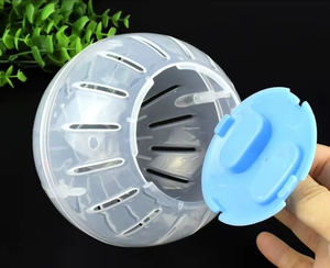 Bola de rueda deportiva de plástico colorido, rodillo transparente, de cristal para <span class=keywords><strong>Fitness</strong></span> juguete, oso dorado y hámster, suministros para mascotas, cubierta de bola para correr - Product Image 5