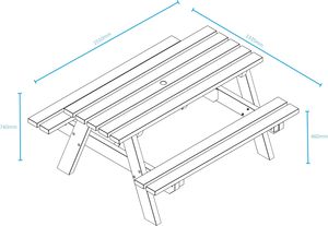 Heavy Duty <b>Outdoor</b> Furniture Picnic Bench-a Frame Commercial Grade Park <b>Table</b>-6 Person (<b>Black</b> and Brown) Outdoo - Product Image 2